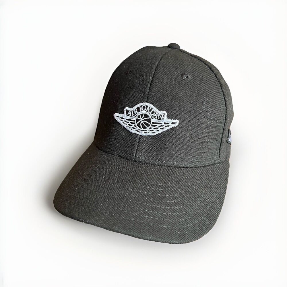 Nike Air Jordan Jumpman Strapback Adjustable Cap Hat Black Size Youth Cotton